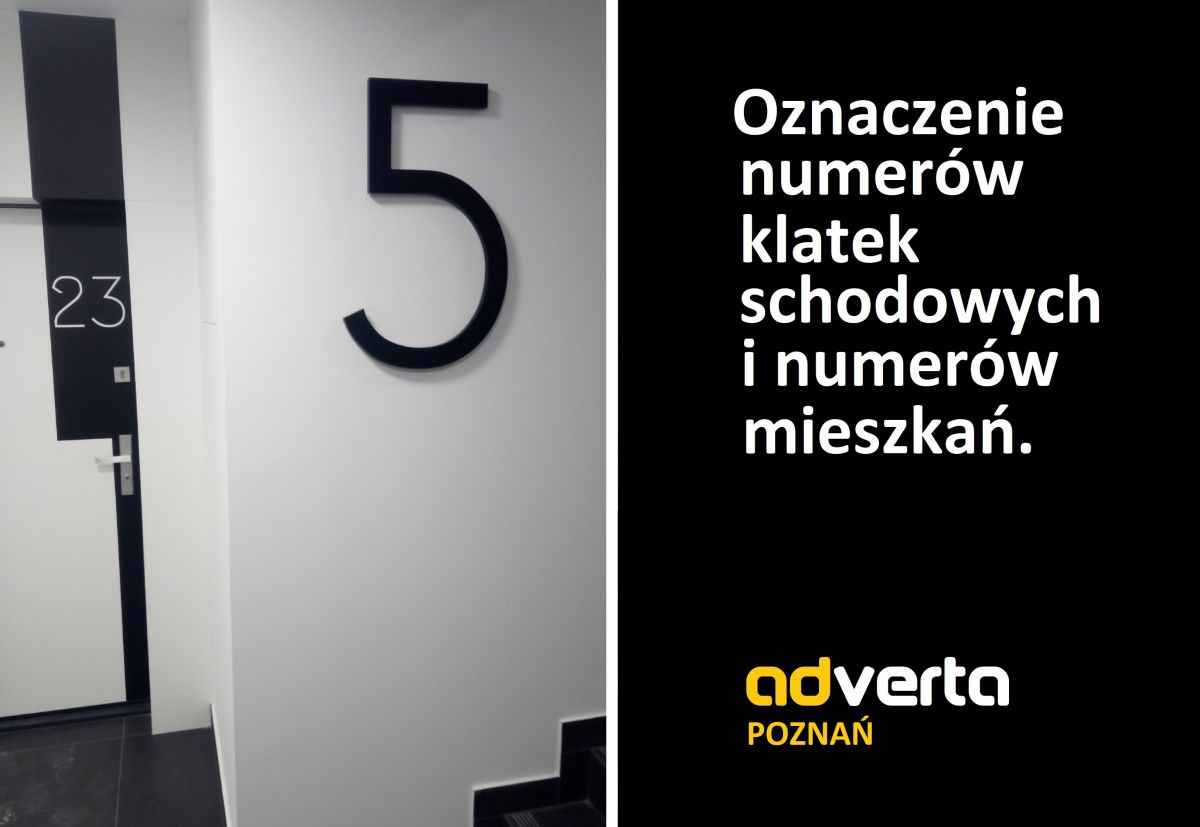 numeracja klatek schodowych i pomieszczeń poznań