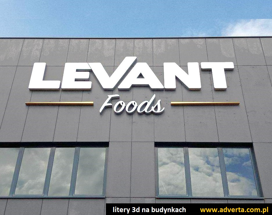 Litery 3d świetlne - dla znanego producenta herbat - Levant.