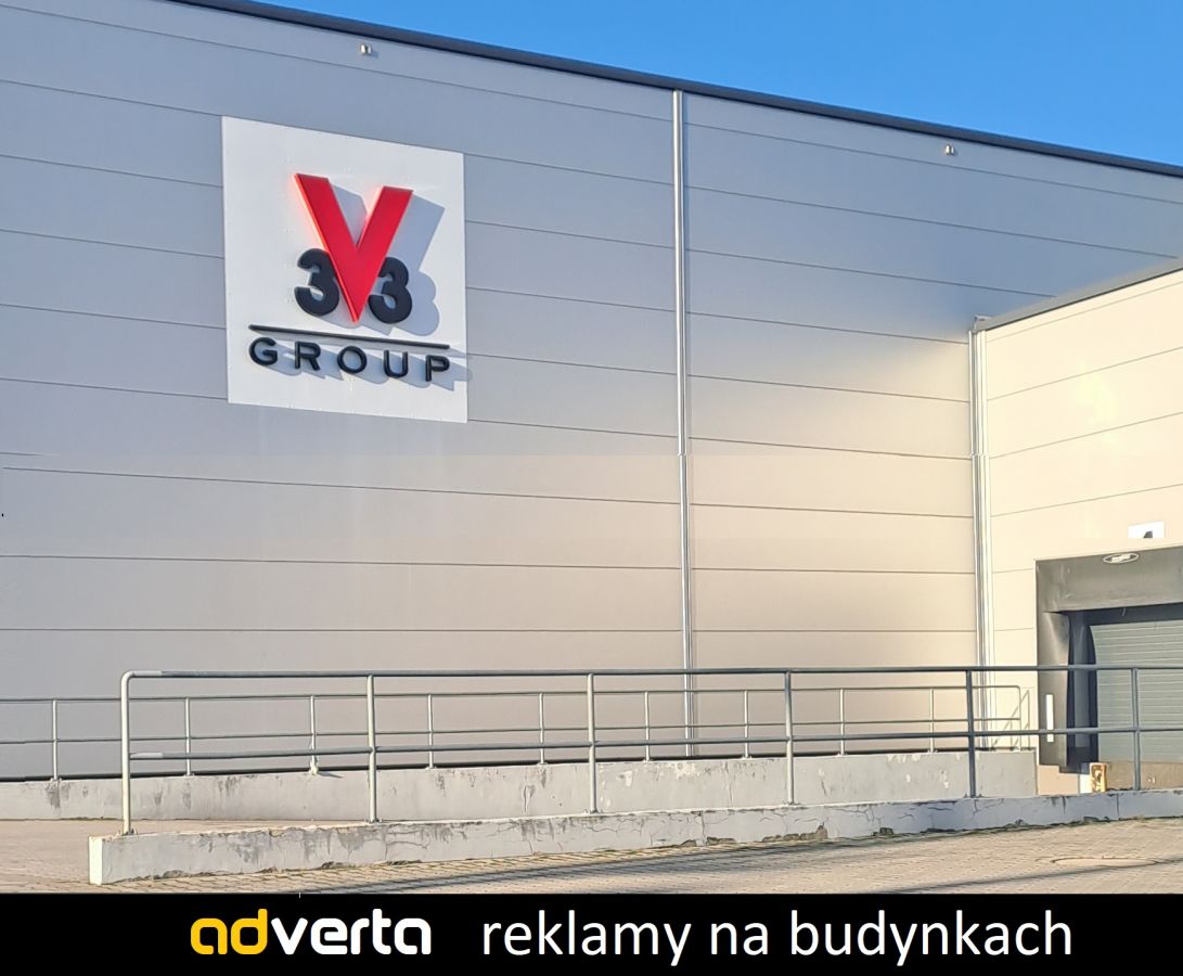 Litery 3d świetlne - dla znanej korporacji - 3V3 w Poznaniu.