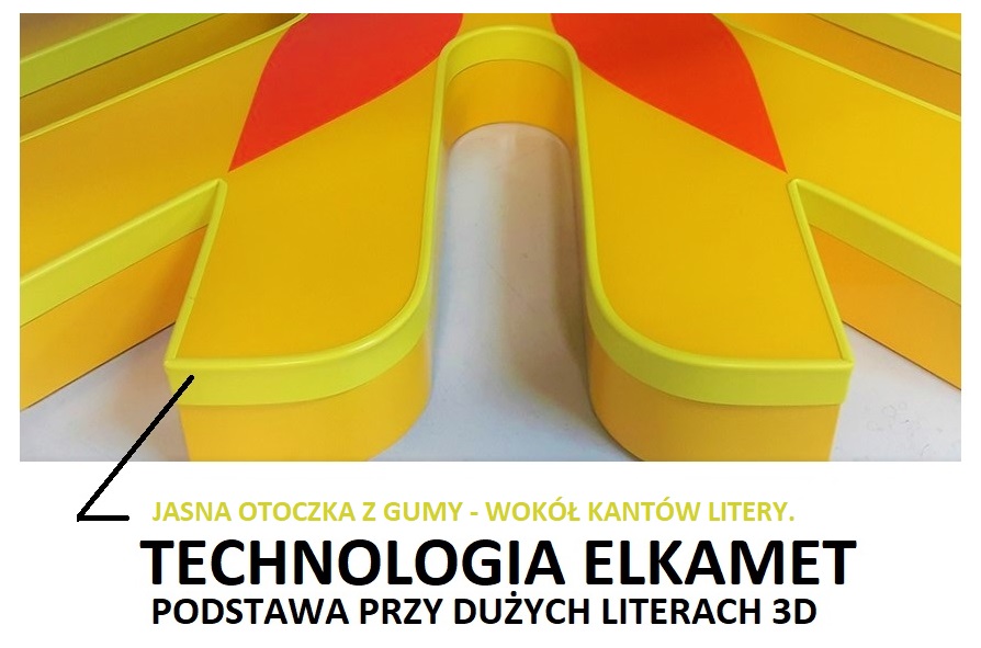 ELKAMET - TECHNOLOGIA TA - ZAPEWNI PROFESJONLANE WIELKOFORMATOWE LITERY 3D