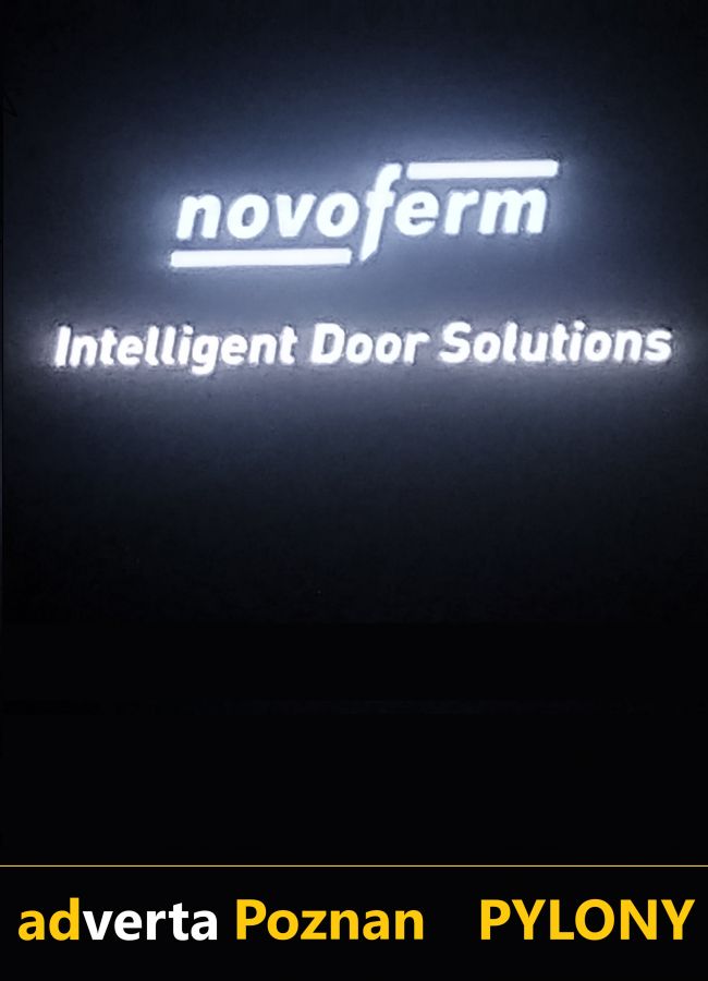 Litery 3d świetlne - na pylonie - idealnie mocne i jasne podświetlenie informacji.