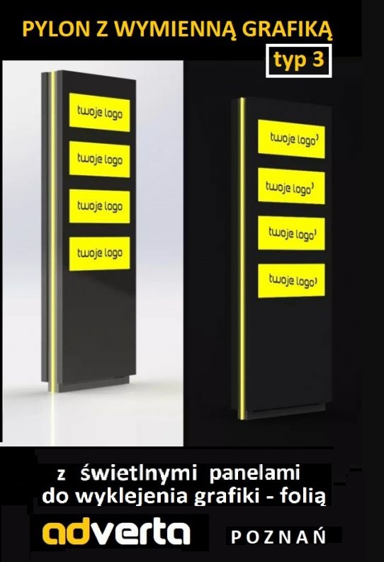 Pylon-dla-najemców-lokali-wielologotypowy - czyli dla wielu najemców.