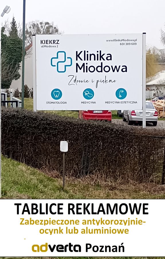 Profesjonalne tablice reklamowe dla wymagających - Poznań - produkcja i montaż.